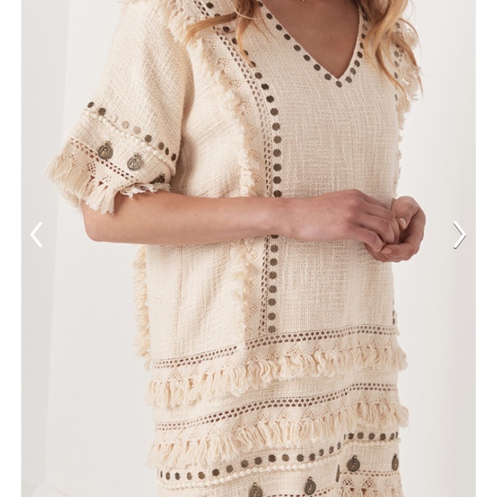 SOLD🌟 Spell & the Gypsy Alphie Smock Mini Dress - Picture 6 of 16